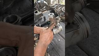 Engine piston pistons repairing rings crankshaft tractorengine autoworkshop [upl. by Stormie]