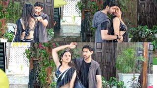 Hot Rain Dance Performance  Jasmin Bhasin  Shivin Narang  Behind the Scene  BTS viral youtube [upl. by Hillyer617]