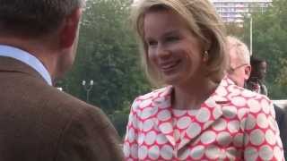 Queen Mathilde of Belgium arrives at the Opening Ceremony [upl. by Alica]