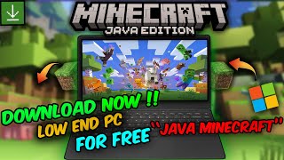 Get MINECRAFT JAVA EDITION for FREE😍 on PC 2024 EASY Tutorial [upl. by Ynnod]