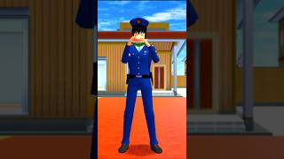 Police man 🍎to burpshortsvideo sakuraschoolsimulator funny [upl. by Marve]