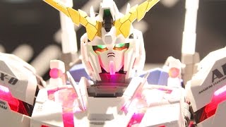 Perfect Grade PG Unicorn Gundam at The 2014 Gunpla Expo in Tokyo Japan [upl. by Nuzzi]