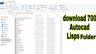 Autocad lisp files 700 lisps download from the video description [upl. by Eeliram]