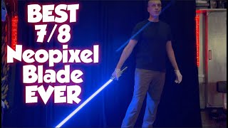 The BEST 78 Inch Neopixel Lightsaber Blade Youve Ever Seen  DUEL STAR HD [upl. by Eceinahs]