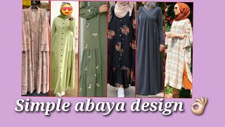 Most Beautiful Simple Dubai Abaya Design 2024 [upl. by Orips407]