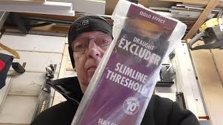 Replacing a bottom door seal threshold seal on an external house door Stormguard slimline seal [upl. by Eniotna]