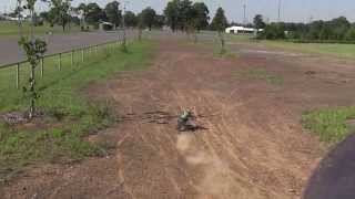 14 Scale Nitro RC Dirt Bike [upl. by Edivad126]