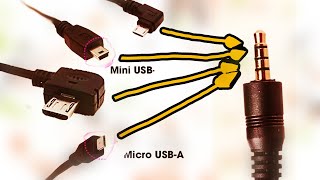 How to convert Micro USB to 3 5 mm jack  Connect all Micro to phone MIC [upl. by Bennie]