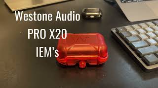 Westone Audio PRO X20 IEM  Great Case amp Earbud Housing [upl. by Swanhildas511]