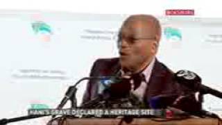 President Zuma remembering Chris Hani  Indle Lendlela and Mhla Sibuyayo [upl. by Mcmurry939]