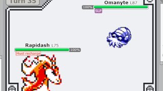 Fire type Pokemon vs Omanyte [upl. by Luane]