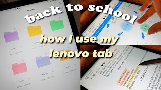 how I use my lenovo tab✨  setup note taking best apps amp software update [upl. by Philbo477]