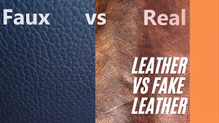 Genuine Leather VS Fake Leather [upl. by Jud]