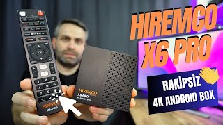 2024ÜN EN İDDAALI TV BOXI HIREMCO X6 PRO İNCELEMESİ  L1  AIR KUMANDA  APK  4GB DDR464 GB EMMC [upl. by Cos]