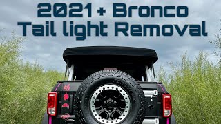 2021 Ford Bronco Tail Light Removal [upl. by Brit]