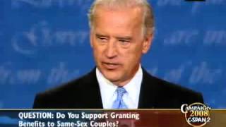 2008 Biden debate Obama and I do not support gay marriage [upl. by Aryahay]