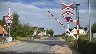 Spoorwegovergang Ringe DK  Railroad crossing  Jernbaneoverskæring [upl. by Maddox]