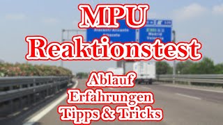 ► MPU Reaktionstest Ablauf  Erfahrungen  Tipps amp Tricks [upl. by Giustino]