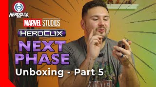 Marvel Studios Next Phase Heroclix Unboxing Part 5  Heroclix USA [upl. by Peedsaj]