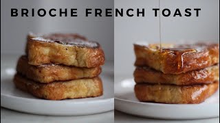 HOW TO MAKE BRIOCHE FRENCH TOAST  EASY AT HOME  ILHAN A [upl. by Dutch51]