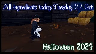 Halloween 2024  All ingredients today Tuesday 22 Oct🎃 [upl. by Lewendal]