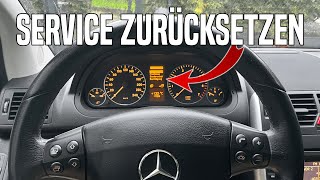 Mercedes AKlasse und BKlasse Service zurücksetzen  Anleitung Deutsch [upl. by Abita542]