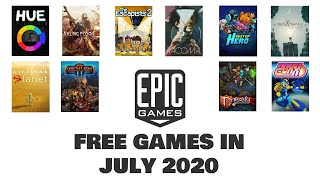 FREE GAMES from Epic Store IN JULY 2020 [upl. by Hiltner803]