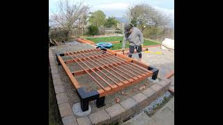 Toja Grid 4x4 Double Pergola Build  Timelapse [upl. by Tekla339]