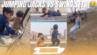 We Tested Jumping Jacks vs Swing Sets  aj bhoot masti Ki 😂Behra Chota Bahi Bahi [upl. by Jensen17]