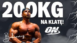 KACPER WYCISKA 200KG NA KLATĘ DZIEŃ TRENINGOWY [upl. by Novla]