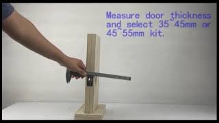 B2 smart door lock installation video [upl. by Nirag640]