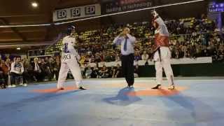 Best Taekwondo fight Aaron Cook VS Sebastian Cris  80 KG [upl. by Tenej]