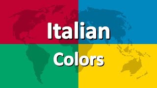 Learn Italian part 3  Colors [upl. by Roht]