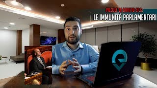 Le IMMUNITÀ PARLAMENTARI  Pillole di Diritto Ep6 [upl. by Ytteb]