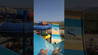 Stella Island Resort 🇬🇷 Boomerang Water Slide [upl. by Urian405]