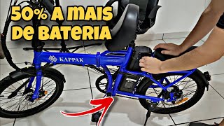 Aumentar a BATERIA da Bike Elétrica Ganha Potência Como fazer [upl. by Svend]