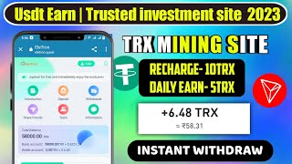 New Usdt earning Site  New Usdt Site 2024  Best usdt earning platform 2024  new earning apps 2024 [upl. by Starling]