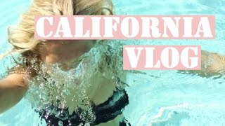 California Vlog  Pool  Vegan Pizza [upl. by Atteuqihc7]