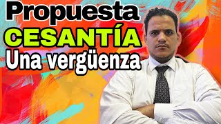 Limitar a 6 años la cesantía es una propuesta vergonzosa del sector empresarial [upl. by Eeniffar559]