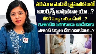 మొదటి త్రైమాసికంలో లో అబార్షన్  Dr Nayani About Tests To Prevent From Abortion In First Trimester [upl. by Nosretep409]