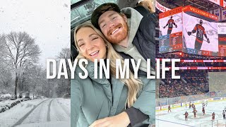 days in my life in NJ hockey games lots of snow  movie date night [upl. by Zerlina]