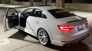 The Best B9 Audi A4 Exhaust  Revs  Launch Control and POV [upl. by Zenia]