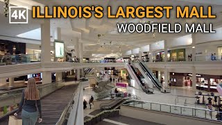 Largest Shopping Mall in CHICAGO Illinois  Woodfield Mall Schaumburg IL Walking Tour 4k 60fps [upl. by Bej]