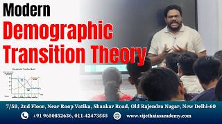 Modern Demographic Transition Model  Anthropology Optional Lectures For UPSC  By NP Kishore Sir [upl. by Rizika]