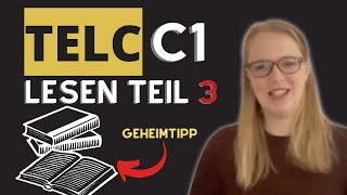 Telc C1 Lesen Teil 3  quotStimmt dasquot [upl. by Bayly]