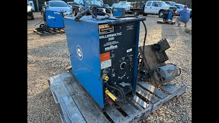 Miller Matic 200 DC Arc Welder SN214 Lot419 [upl. by Iver]