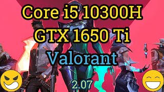 Core i5 10300H  GTX 1650 Ti  VALORANT [upl. by Sheehan]