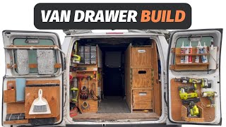 Handyman Work Van BUILD  Part 4 DRAWERS Step By Step [upl. by Finbur245]