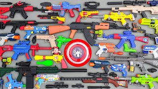 Tembak Plastik Nerfgun Seperti  Watergun Soft Bullet Sniper Ak47 M16 Machine Gun Nerf 236 [upl. by Darsey]