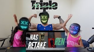 Triple Threat feeling Gangsta Ren  Halftime  Nas Retake  Reaction ren renmakesmusic [upl. by Hgielyk949]